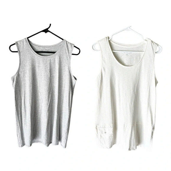 SOFT Surroundings Tank Tops Women's Small Minimalist Neutral Summer Capsule S - Picture 1 of 13